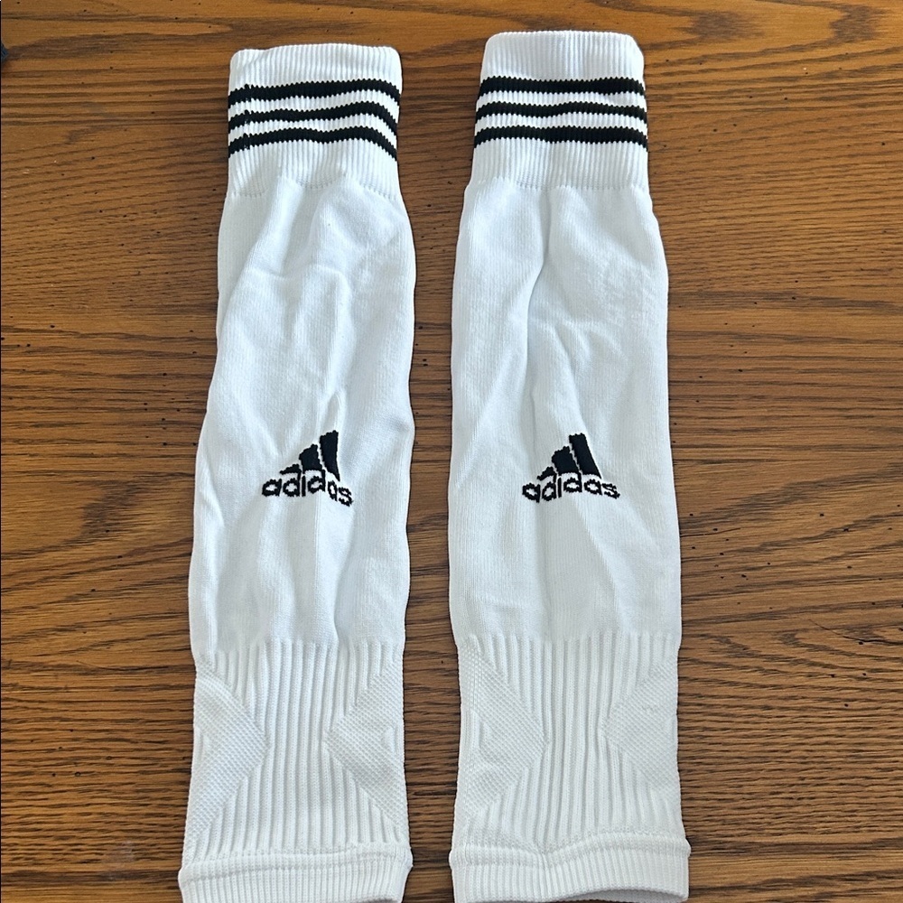 Adidas White and Black Men's Athletic Soccer Socks/8